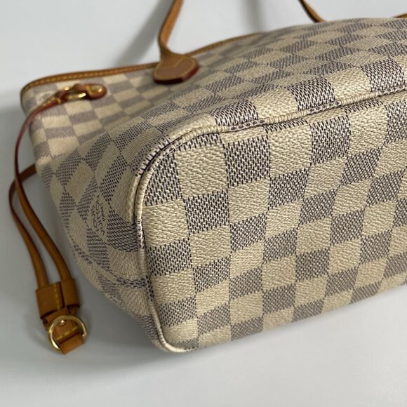 Louis Vuttion | Neverfull PM | Damier Azure | Cream & Blue | Preloved - Picture 9 of 12
